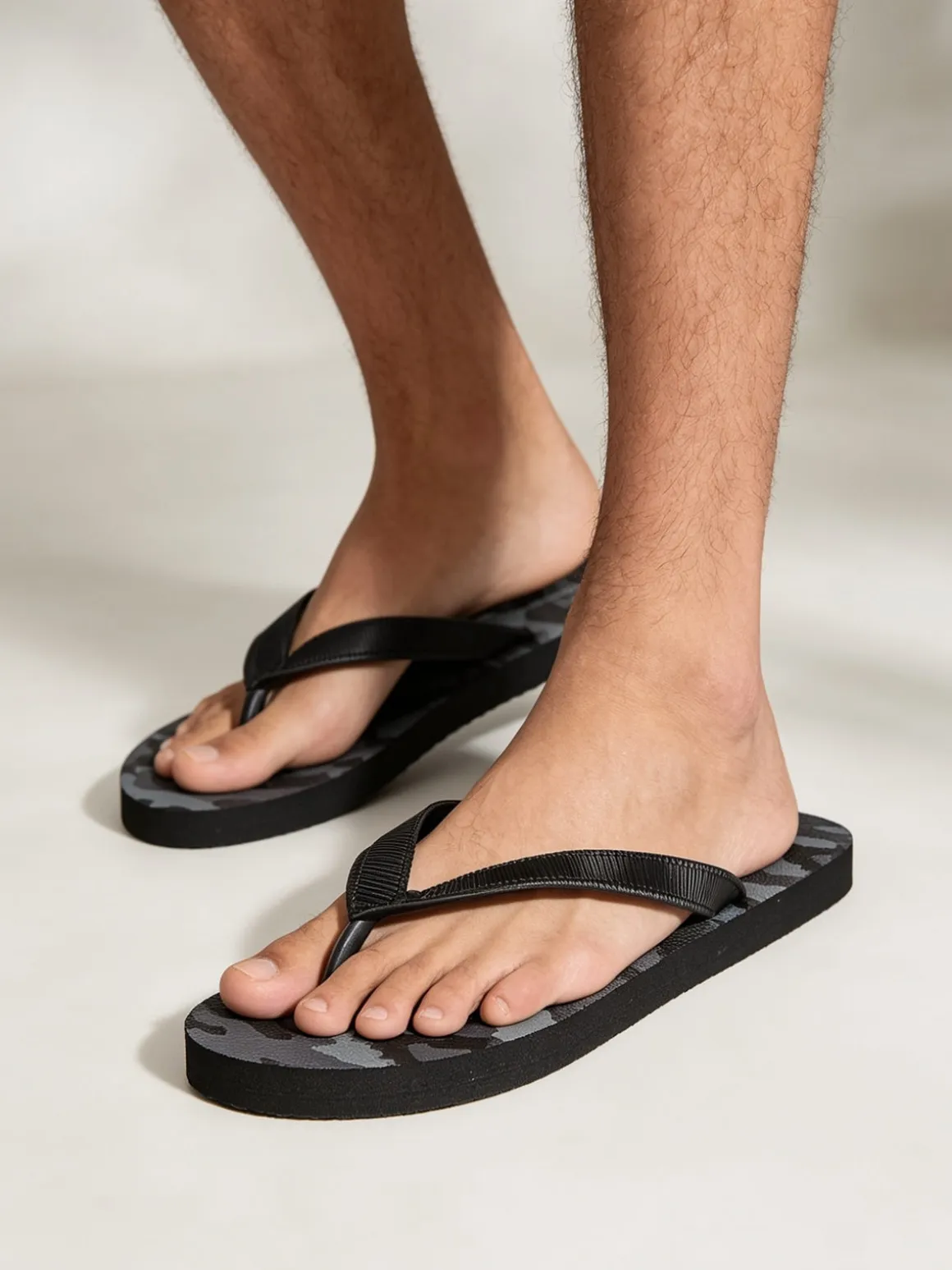 De Fonseca Infradito uomo da mare militari in gomma - nero