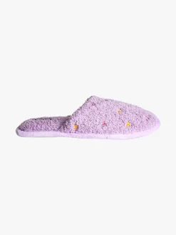 De Fonseca Pantofole donna cuori in tessuto - lilla