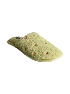 De Fonseca Pantofole donna cuori in tessuto - verde chiaro