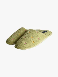 De Fonseca Pantofole donna cuori in tessuto - verde chiaro