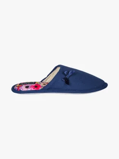 De Fonseca Pantofole donna in tessuto con plantare fiorato - blu scuro