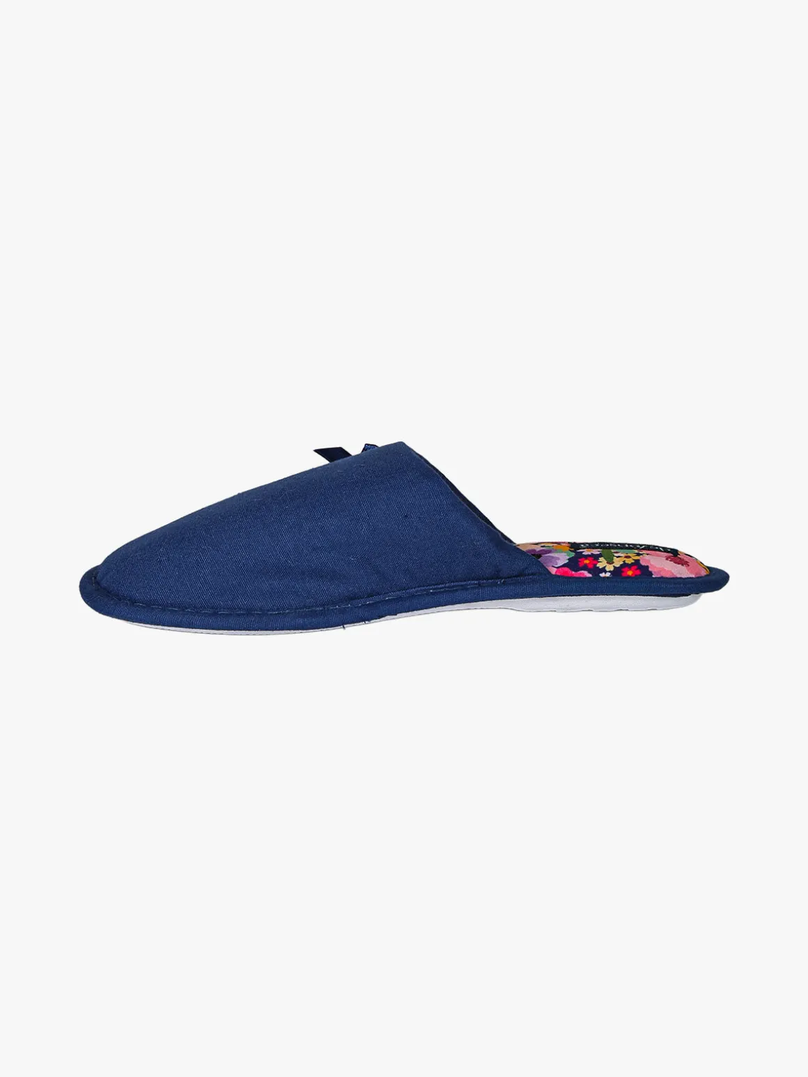 De Fonseca Pantofole donna in tessuto con plantare fiorato - blu scuro