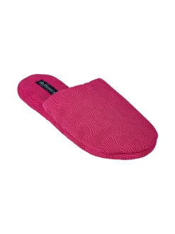 De Fonseca Pantofole donna in tessuto con stampa floreale - rosa
