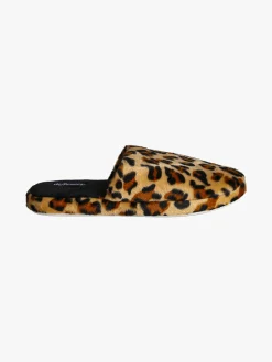De Fonseca Pantofole donna invernali animalier - cammello