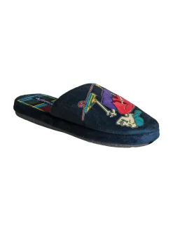 De Fonseca Pantofole donna invernali con stampe - blu scuro