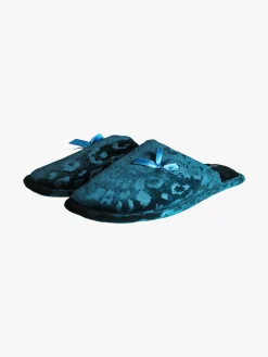 De Fonseca Pantofole donna in velluto - ottanio