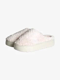 De Fonseca Pantofole donna peluche con platform - beige