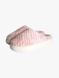De Fonseca Pantofole donna peluche con platform - rosa