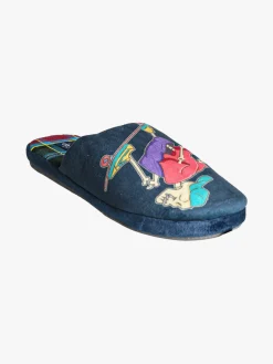 De Fonseca Pantofole invernali da uomo con stampe disegni - blu scuro