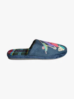 De Fonseca Pantofole invernali da uomo con stampe disegni - blu scuro