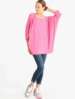 Deva Moda Maxi blusa donna con manica a pipistrello