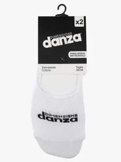 Dimensione Danza Salvapiede in cotone. Confezione da 2 paia