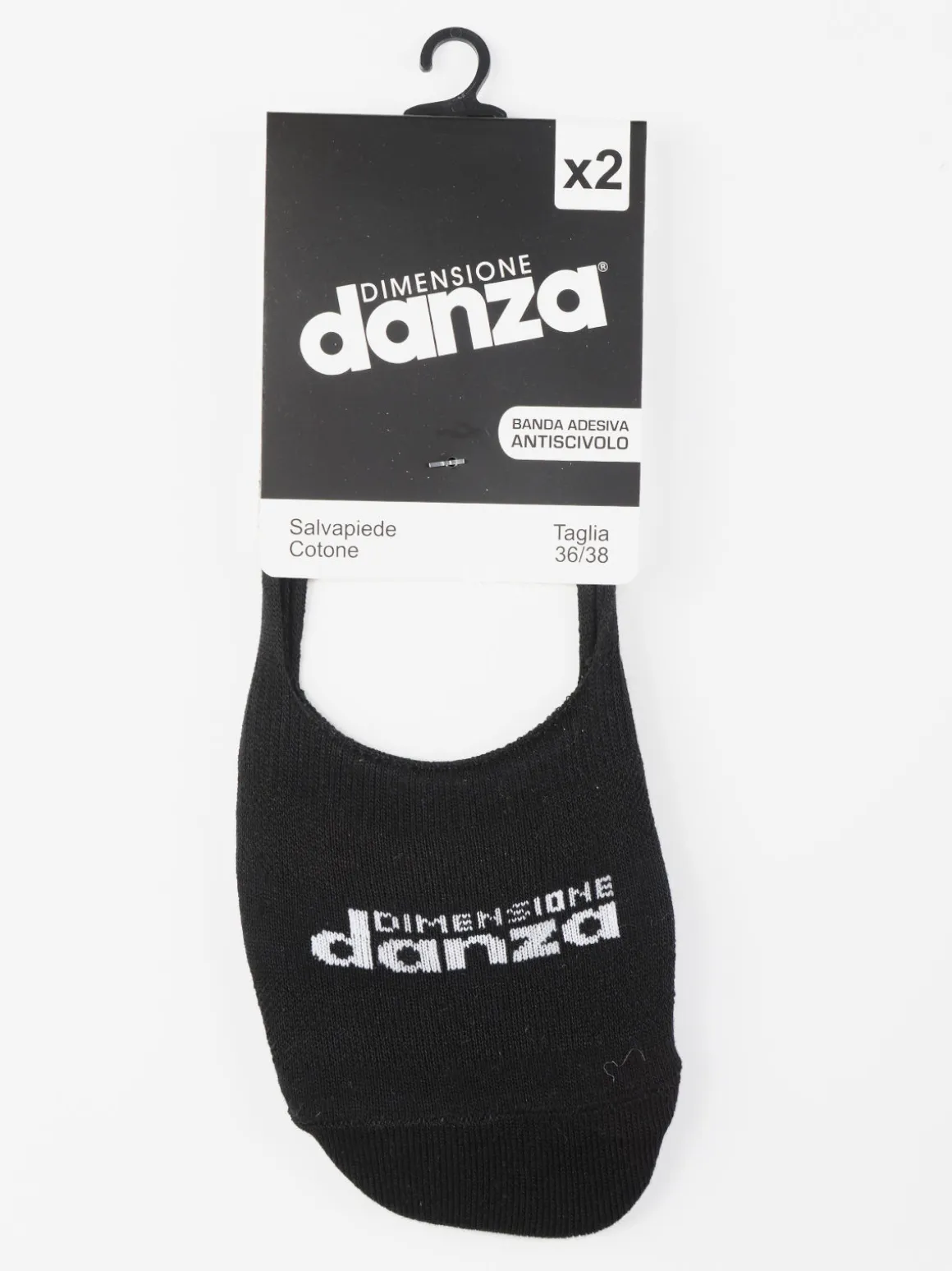 Dimensione Danza Salvapiede in cotone. Confezione da 2 paia