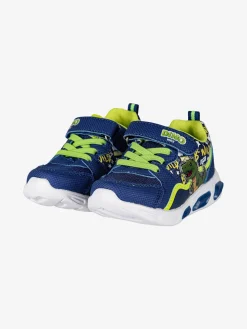Dinosaur Sneakers da bambino con luci e cinturino a strappo