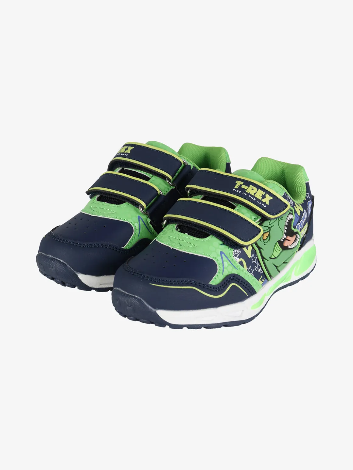 Dinosaur Sneakers da bambino con strappi e luci