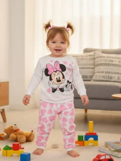 Disney Baby Minnie pigiama da neonata in cotone - bianco