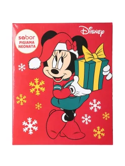 Disney Baby Minnie pigiama natalizio da neonata in cotone - rosso