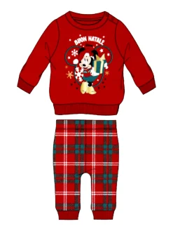 Disney Baby Minnie pigiama natalizio da neonata in cotone - rosso