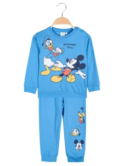 Disney Baby Pigiama da neonato in cotone con stampe Topolino - blu