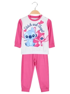 Disney Baby Stitch pigiama da neonata in cotone con stampe - fucsia