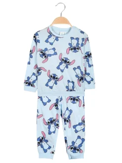 Disney Baby Stitch pigiama da neonato in cotone con stampe - azzurro