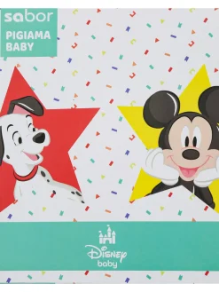 Disney Baby Stitch pigiama da neonato in cotone con stampe - azzurro
