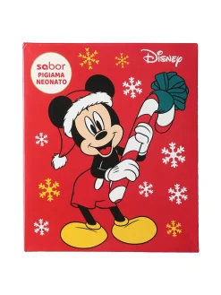 Disney Baby Topolino pigiama natalizio da neonato in cotone - rosso