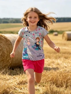 Disney Frozen Completo corto da bambina in cotone