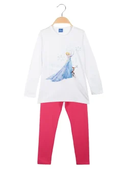 Disney Frozen Elsa completo lungo bambina maglietta+leggings