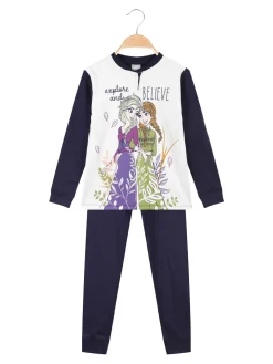 Disney Frozen Pigiama da bambina in cotone felpato