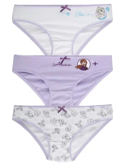 Disney Frozen Set 3 slip da bambina in cotone