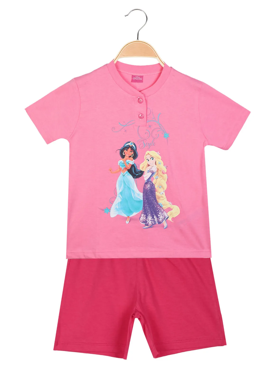 Disney Princess Completo corto da bambina in cotone