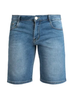 3-D Jeans Bermuda elasticizzato in jeans da uomo