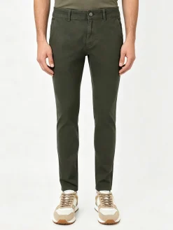 3-D Jeans Pantaloni da uomo slim fit in cotone - militare