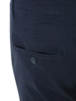 3-D Jeans Pantaloni da uomo slim fit in cotone taglie grandi - blu scuro