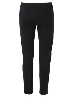 3-D Jeans Pantaloni da uomo slim fit in cotone taglie grandi - nero