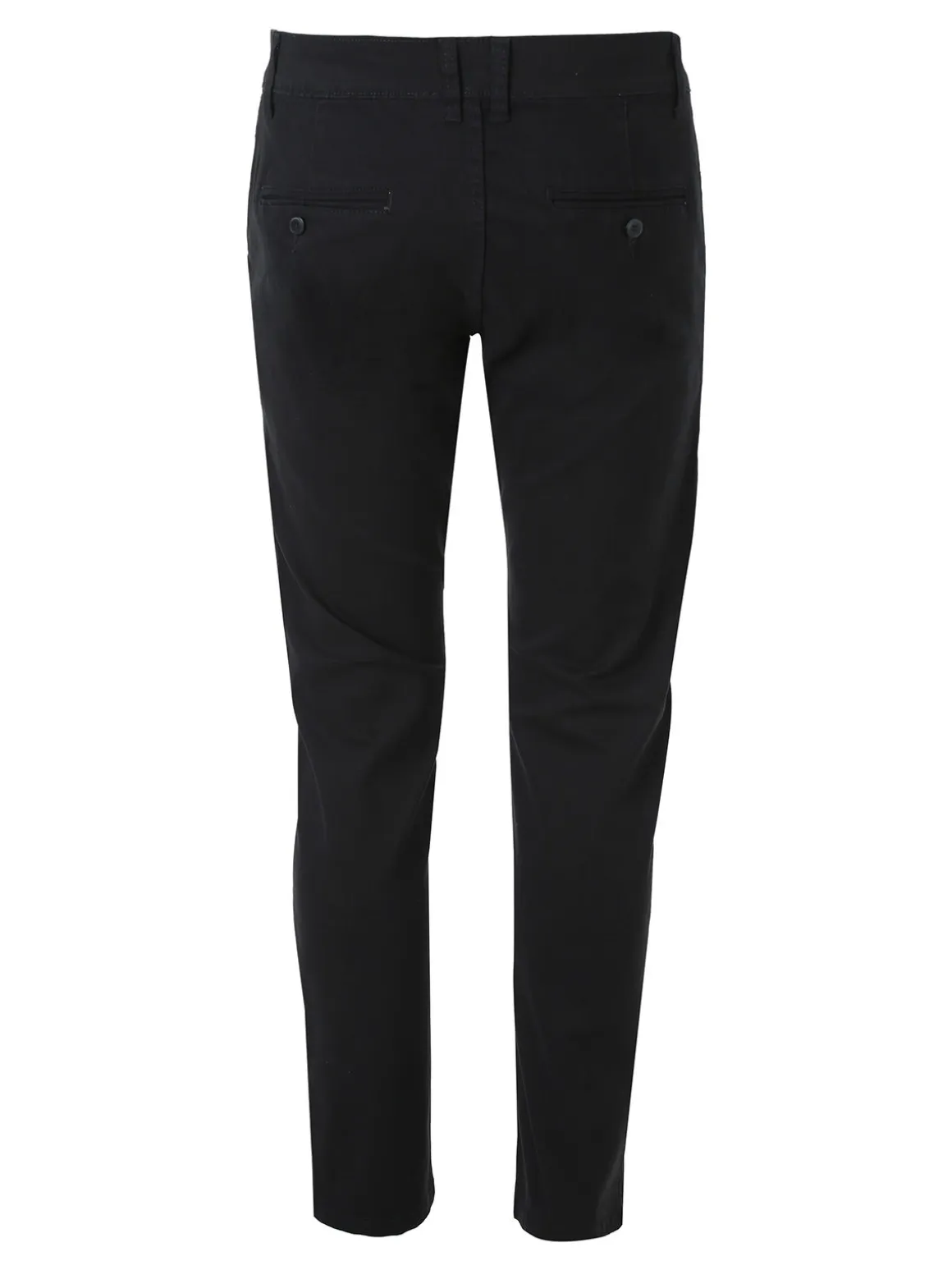 3-D Jeans Pantaloni da uomo slim fit in cotone taglie grandi - nero
