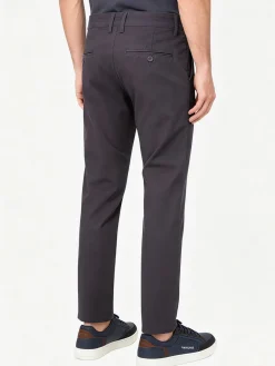 3-D Jeans Pantaloni da uomo slim fit in cotone taglie grandi - grigio scuro
