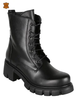 Dolce Moda Anfibi in pelle con tacco