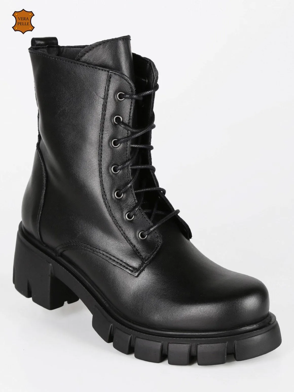 Dolce Moda Anfibi in pelle con tacco
