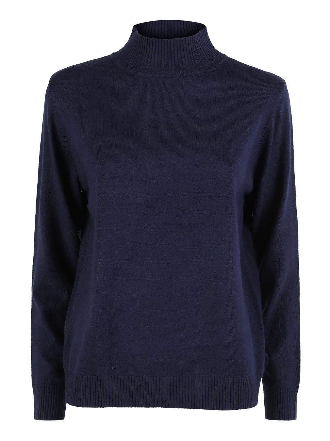 Dolce & Trendy Pullover donna a lupetto in maglia - blu scuro