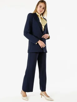 Doremi Completo elegante da donna con giacca e pantaloni - blu scuro