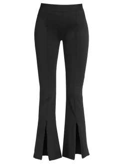 Eletta Pantaloni donna a zampa con zip finale