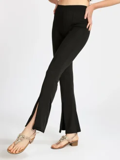 Eletta Pantaloni donna a zampa con zip finale
