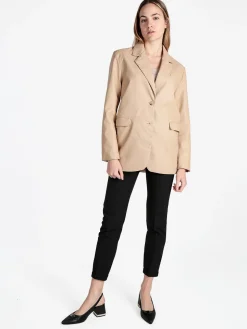 Ellen Rose Giacca donna in ecopelle con bottoni