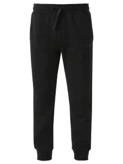 Ellesse Pantaloni tuta da uomo in felpa di cotone con coulisse e polsini - nero
