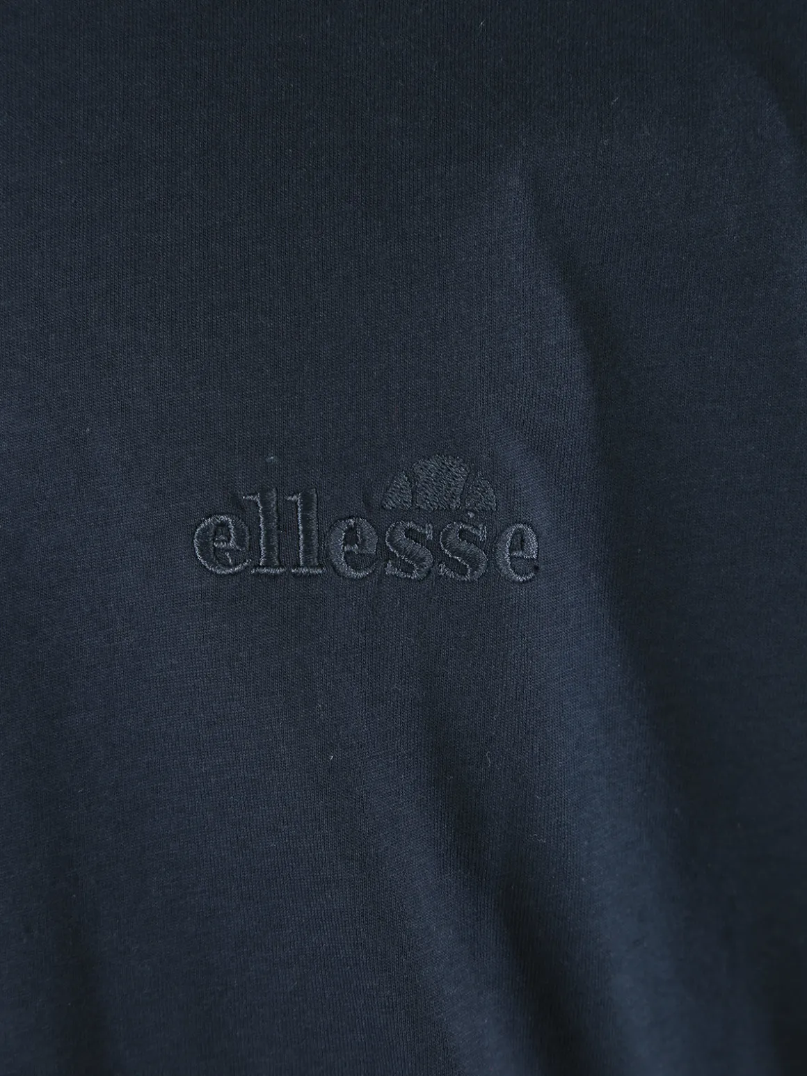 Ellesse T-shirt girocollo da uomo in cotone con logo - blu scuro