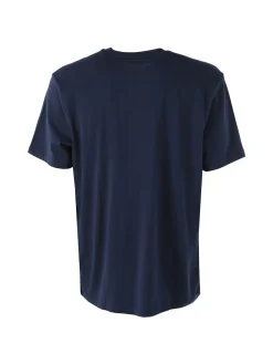 Ellesse T-shirt girocollo da uomo in cotone con logo - blu scuro