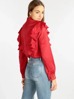 Elsa M. Blusa donna con inserti in macramè