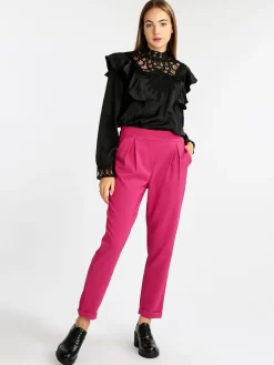 Elsa M. Blusa donna con inserti in macramè
